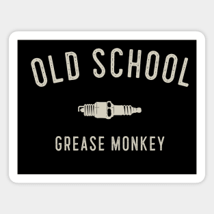 Old School Grease Monkey Magnet